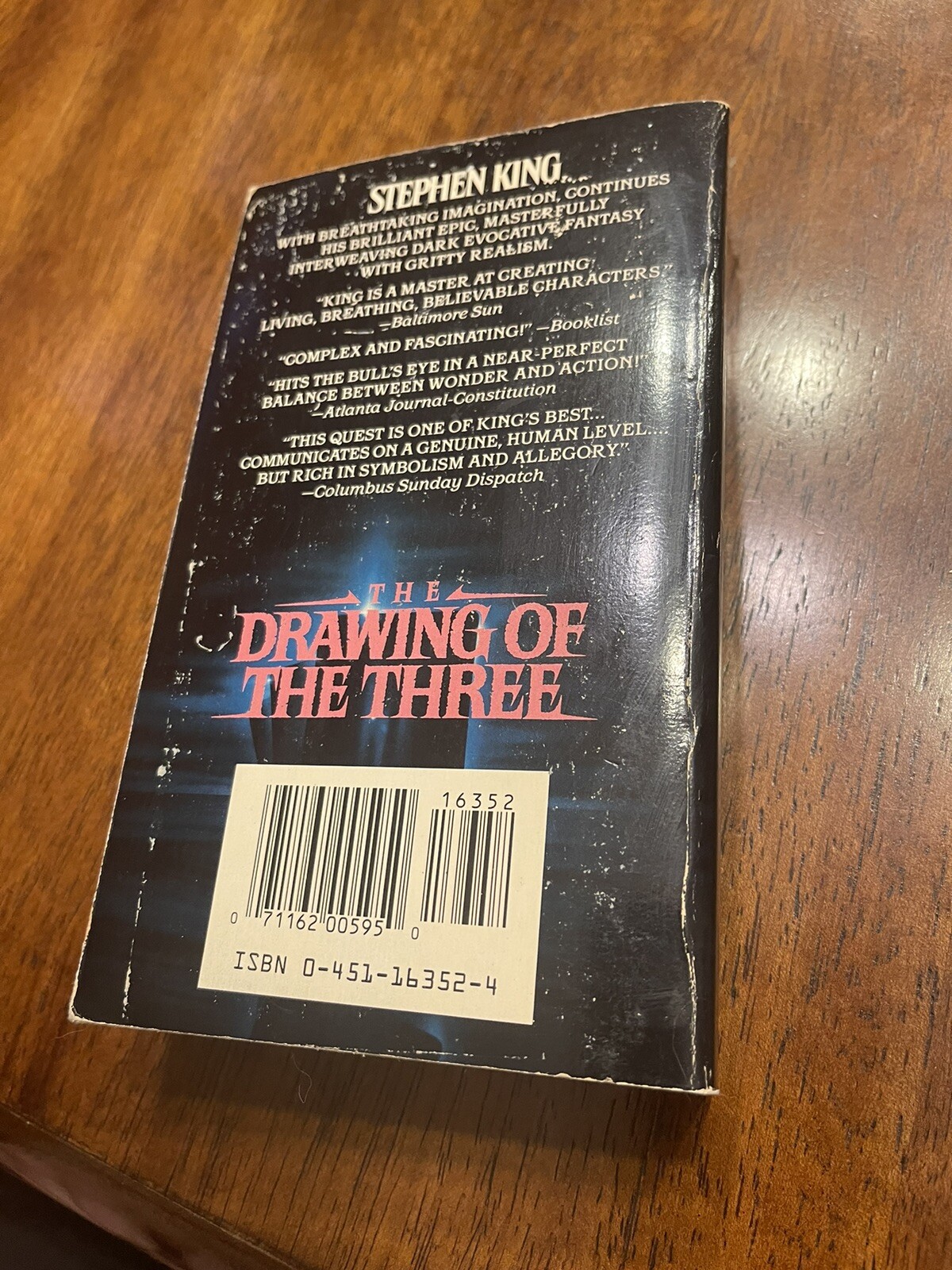 Stephen King THE DRAWING OF THE THREE First Signet Printing 1990 1st Edition PB