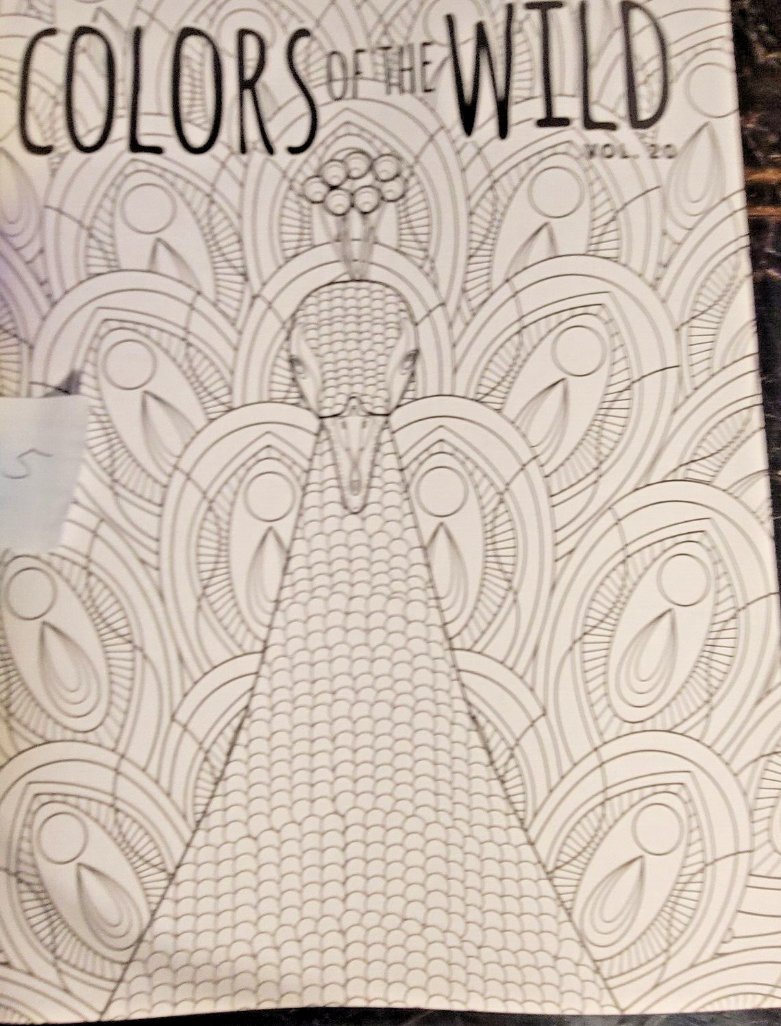COLORS OF THE WILD Vol. 20 Adult Coloring Book With 47 Prints Ready To Frame!