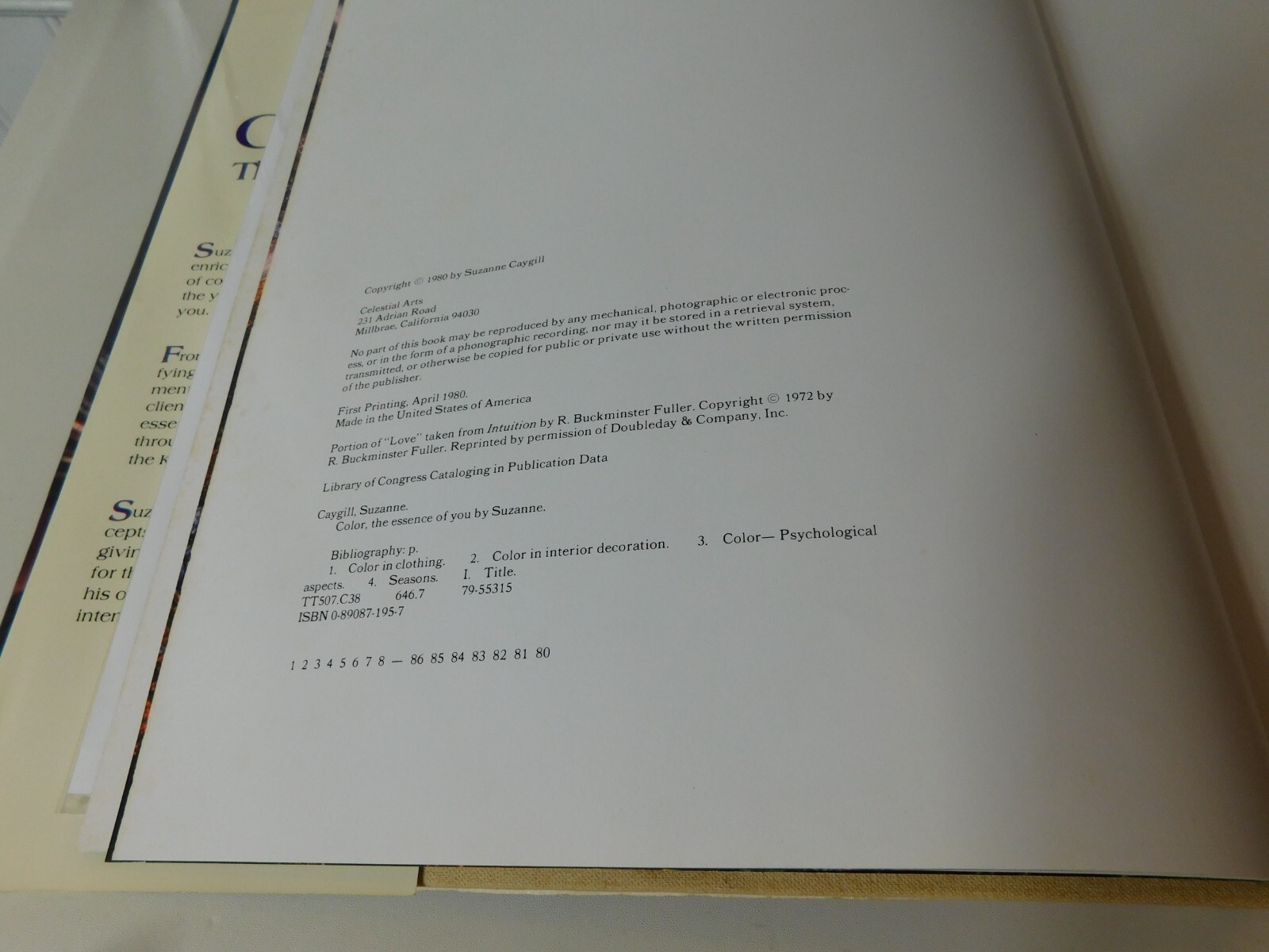 Color: The Essence of You, SIGNED, Suzanne Caygill Hardcover