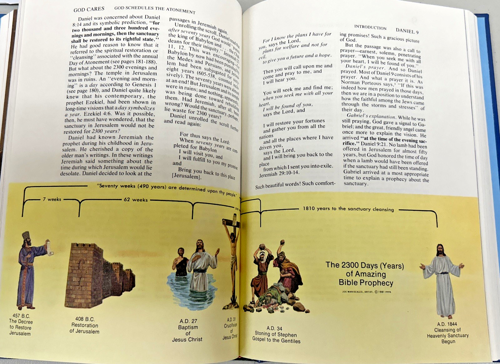 God Cares The Message Of Daniel Revelation Vols. 1 and 2 by Mervin Maxwell HC