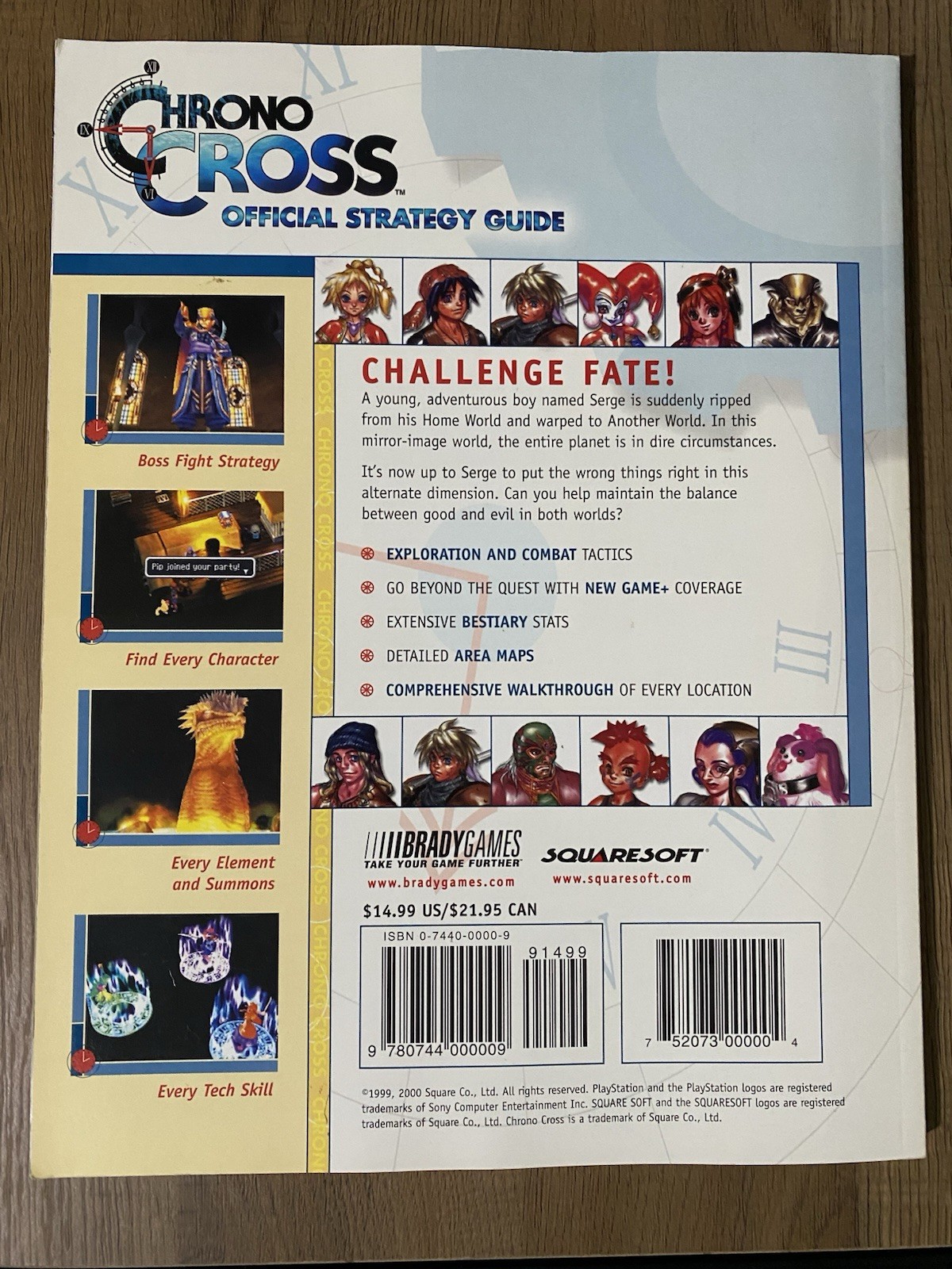 Chrono Cross Official Strategy Guide by BradyGames Staff (2000, Trade Paperback)