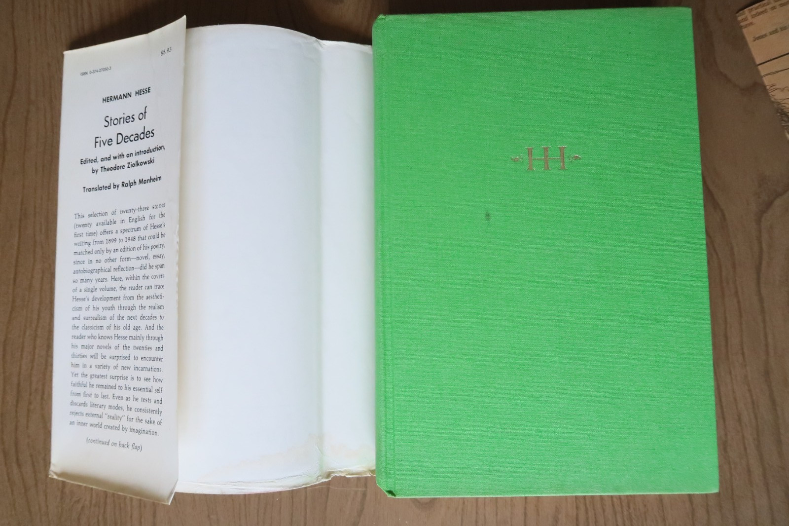 Stories of Five Decades by Herman Hesse 1972 HC/DJ 1ed Fast Free Shipping
