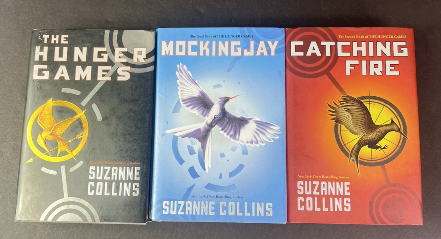3 HB Books The Hunger Games Catching Fire Mocking Jay All 1st Edition VGC
