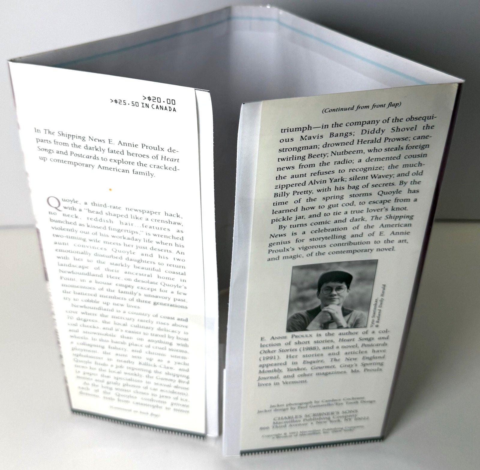 The Shipping News, Annie Proulx (Pulitzer) 1993 1st printing in Mylar, Near fine