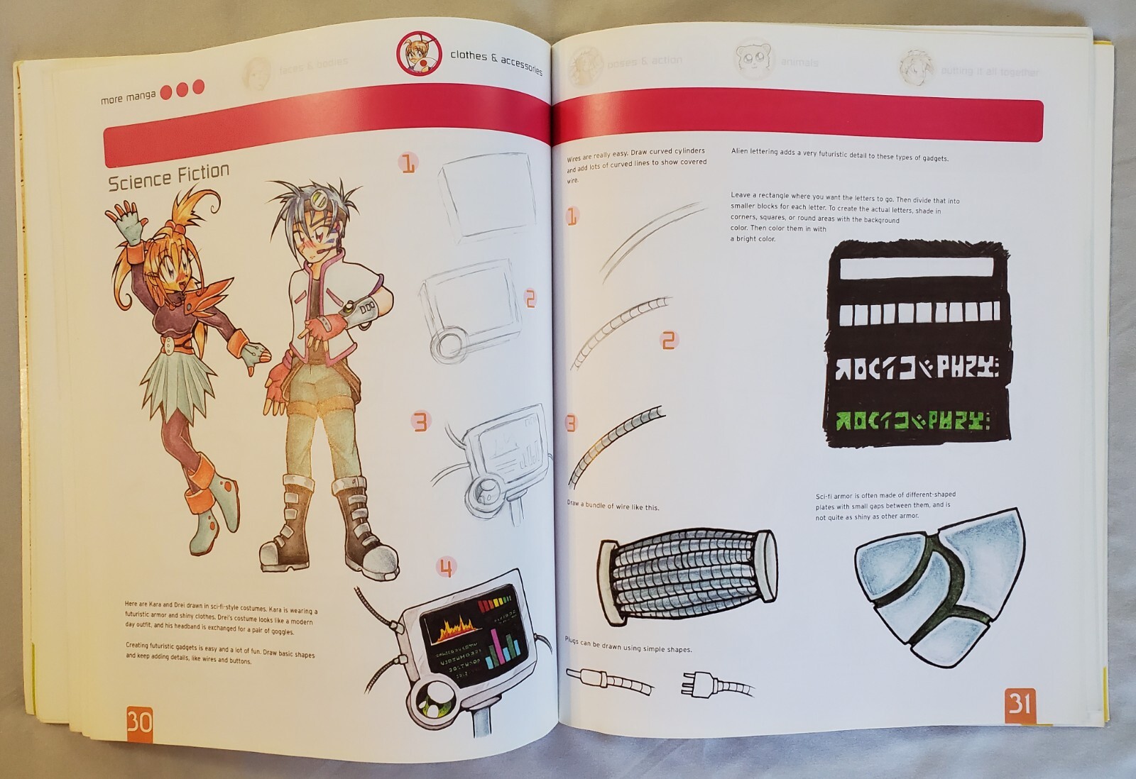 How to Draw More Manga Katy Coope Scholastic Art Book 2003 D&S Tangerine Press