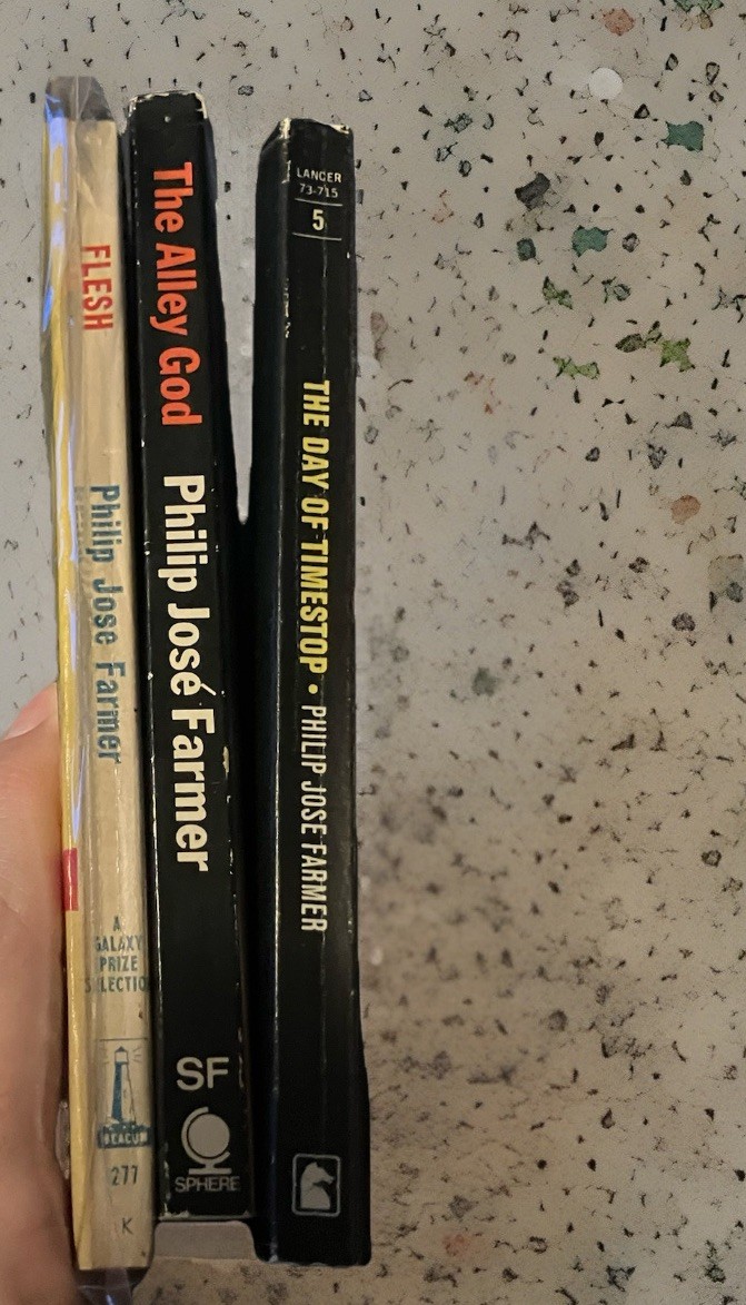 Philip Jose Farmer Vintage UK PB Lot Flesh Alley God Day of Timestop