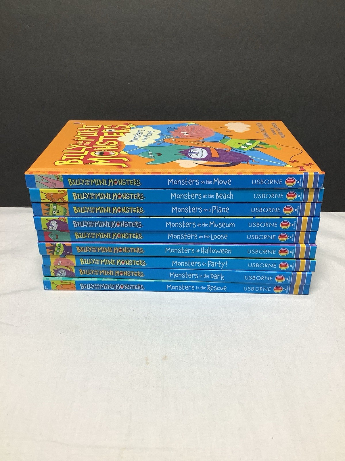Usborne Billy and the Mini Monsters Books Lot of 9 Hard Cover EUC