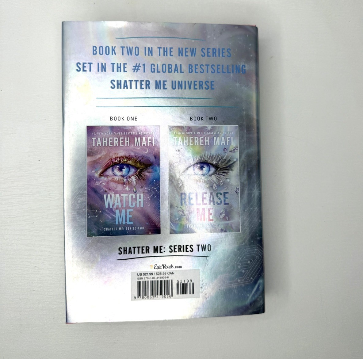 Release Me by Tahereh Mafi – Shatter Me Book 2 – Hardcover – NEW