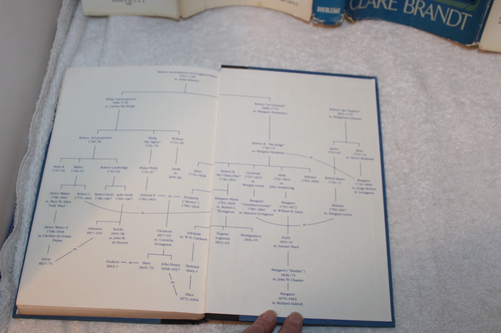 An American Aristocracy The Livingstons , HCDJ, Clare Brandt, First Ed.