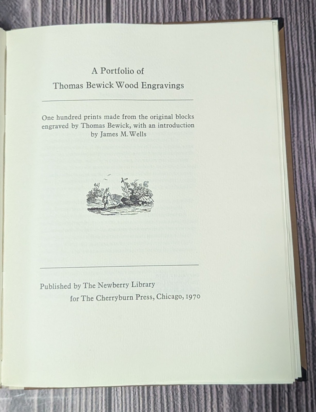 Portfolio of 100 Thomas Bewick Wood Engravings – 1970 Newberry Cherryburn Press