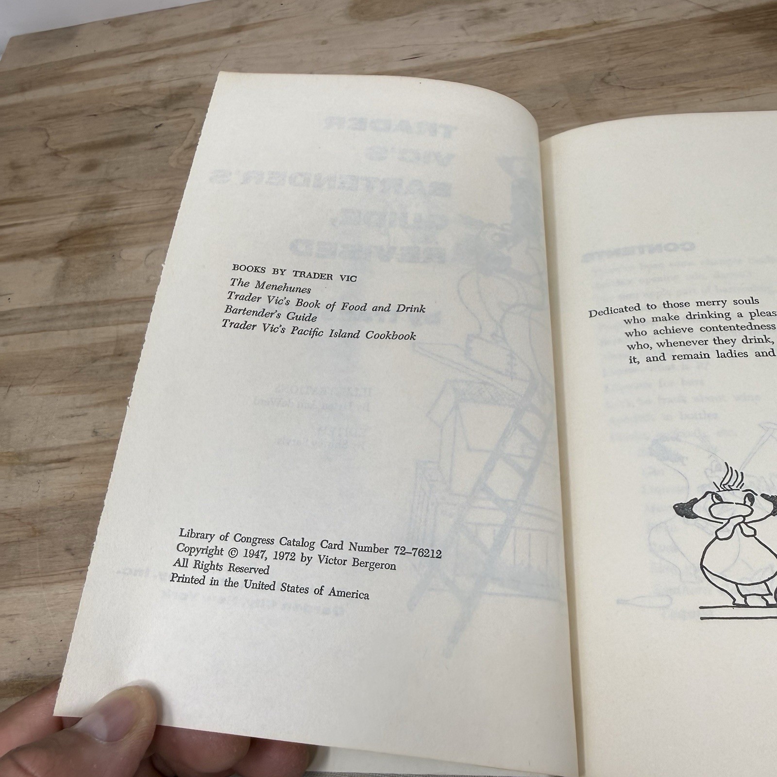 Trader Vic’s Bartender’s Guide REVISED Hardcover 1972 Vintage Cocktails