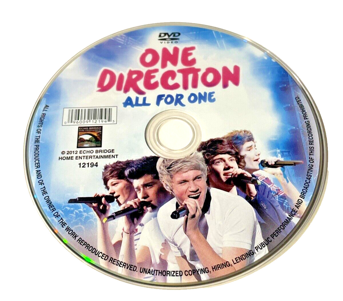 One Direction DVD and Notebook 2012 DVD Composition Book 80 Sheet Wide Ruled SEE