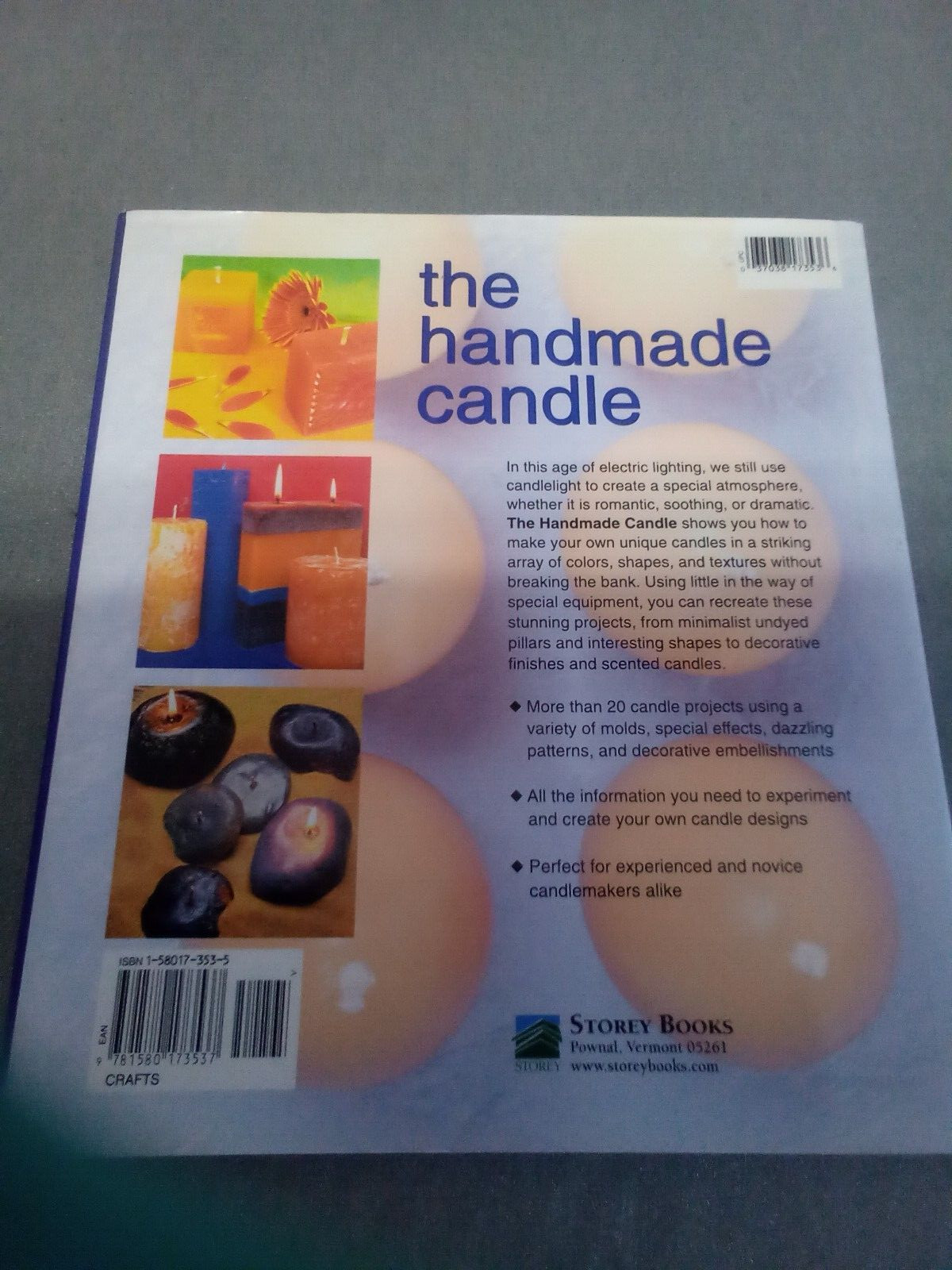 The Handmade Candle by Alison Jenkins Instructional Book