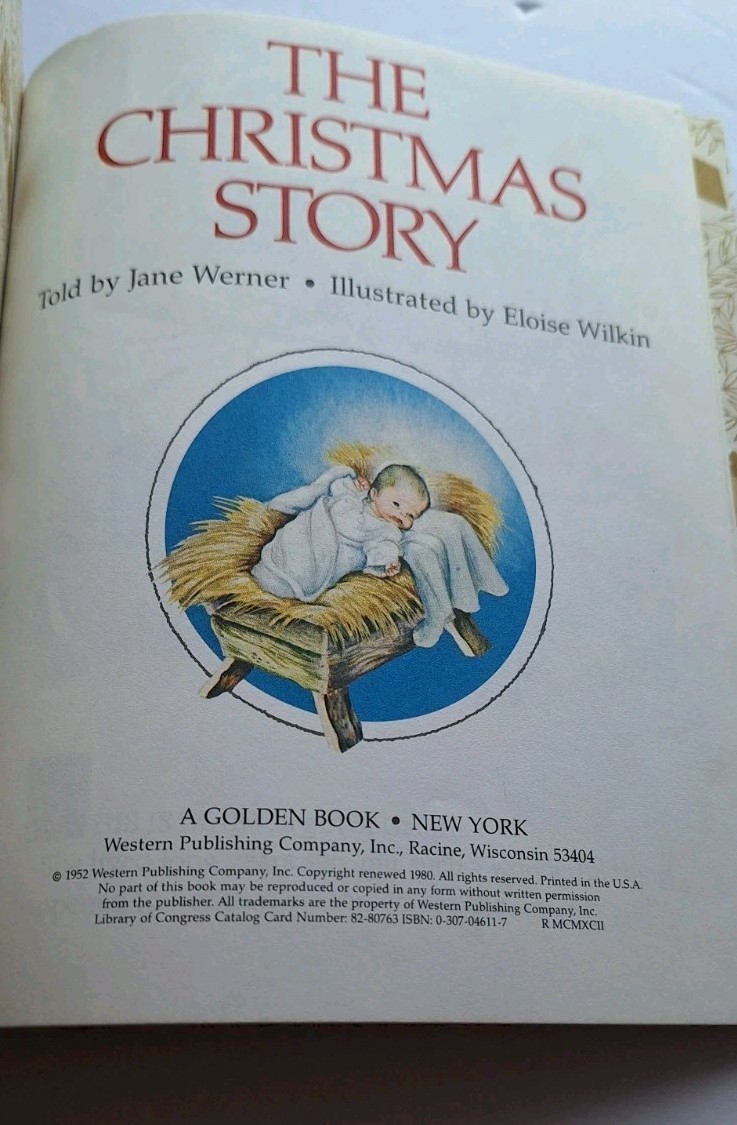 The Christmas Story 1994 VINTAGE a Little Golden Book 456-15