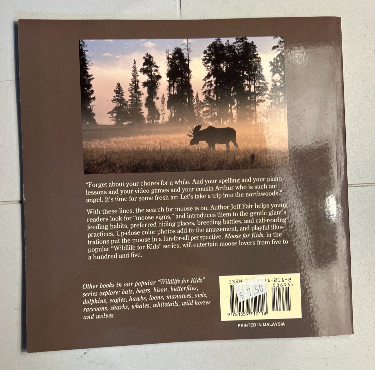 Wildlife for Kids Ser.: Moose for Kids by Jeff Fair 1992