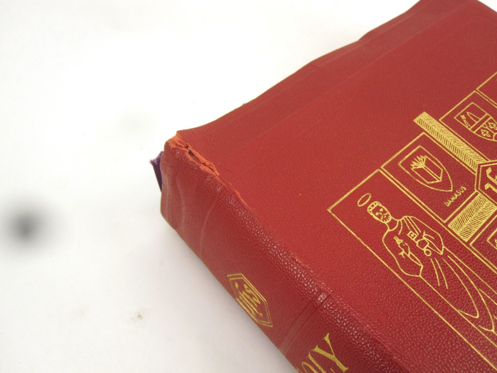 Holy Bible Papal Edition 1952 Leather Bound Book With Box, Please See Photos