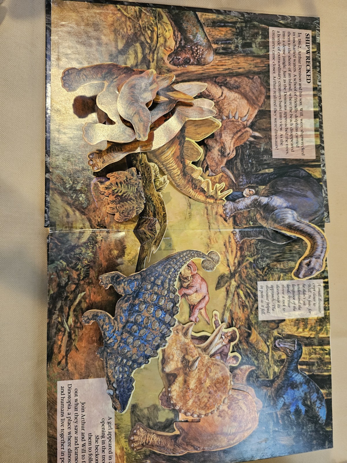 Vintage James Gurney’s Dinotopia Pop-Up Book