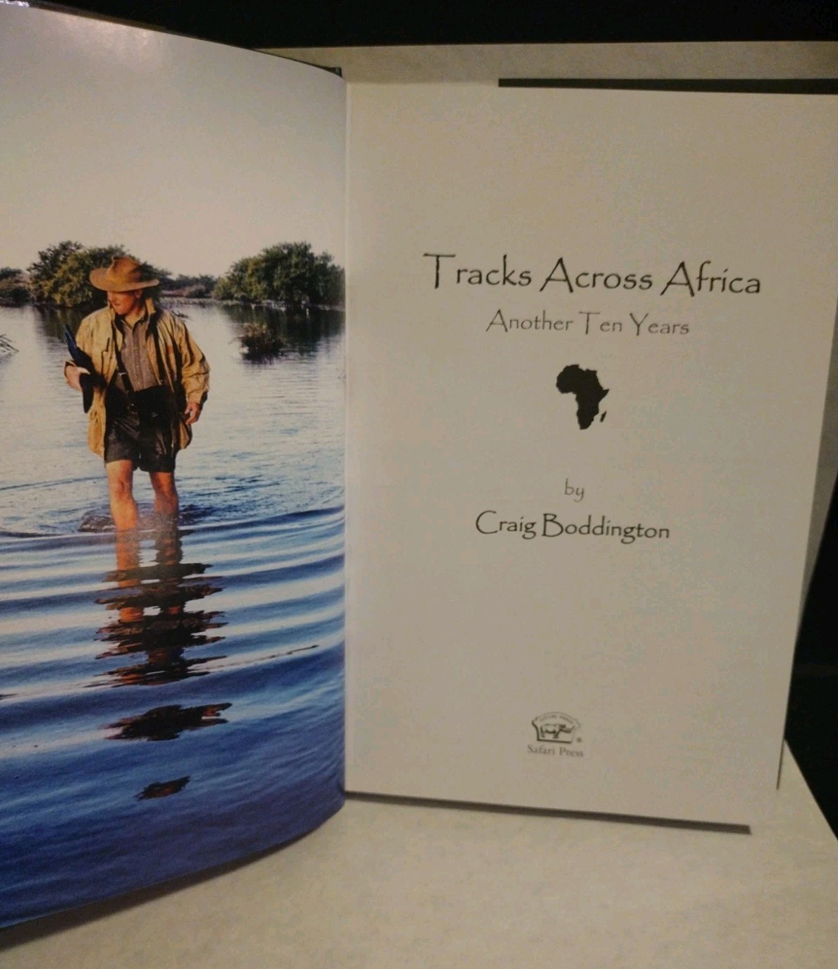 Tracks Across Africa Another Ten Years Craig Boddington Hardback Book Hunting