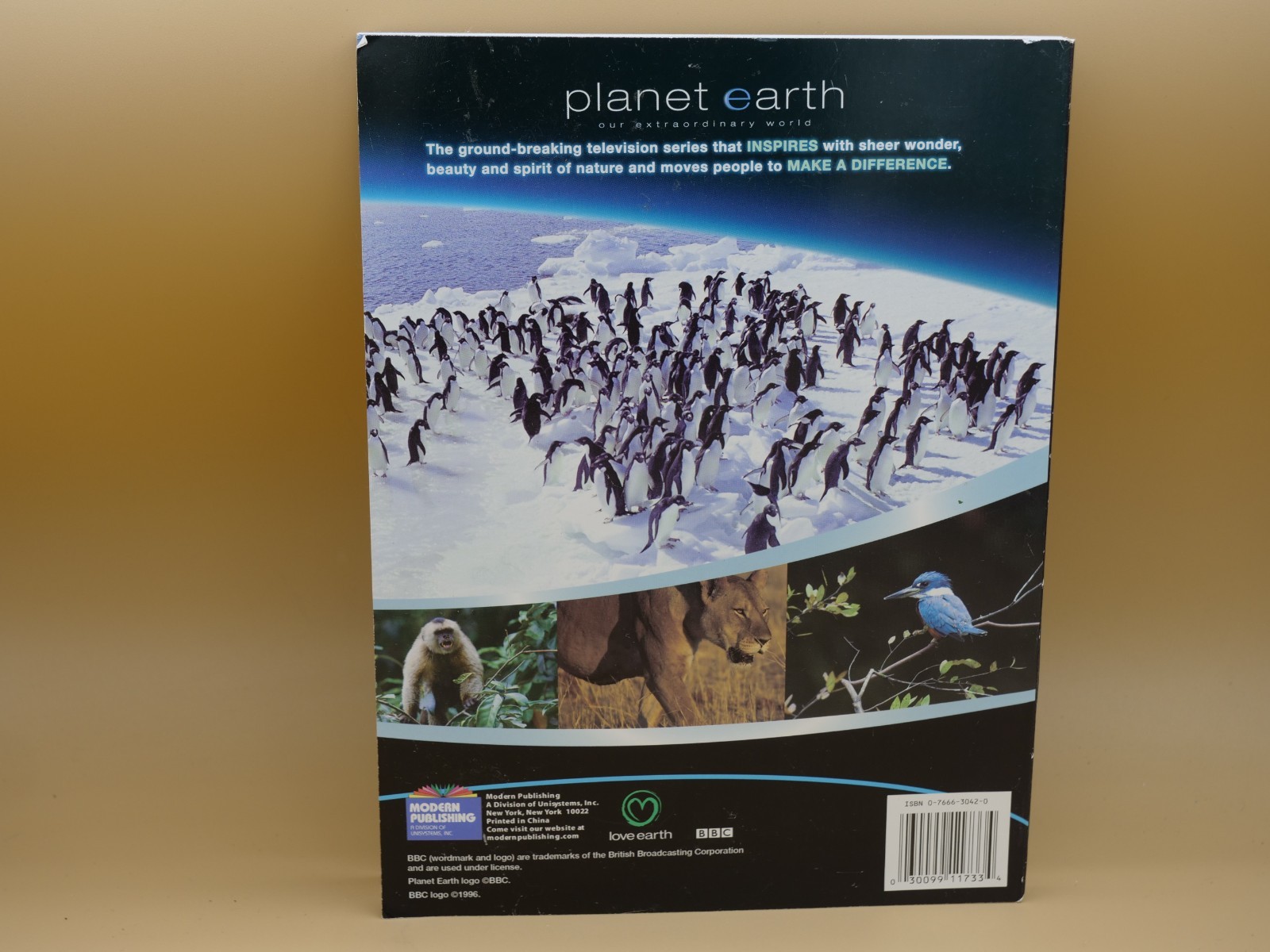 PLANET EARTH: ULTIMATE STICKER BOOK, OVER 400 STICKERS By Modern Publishing VG