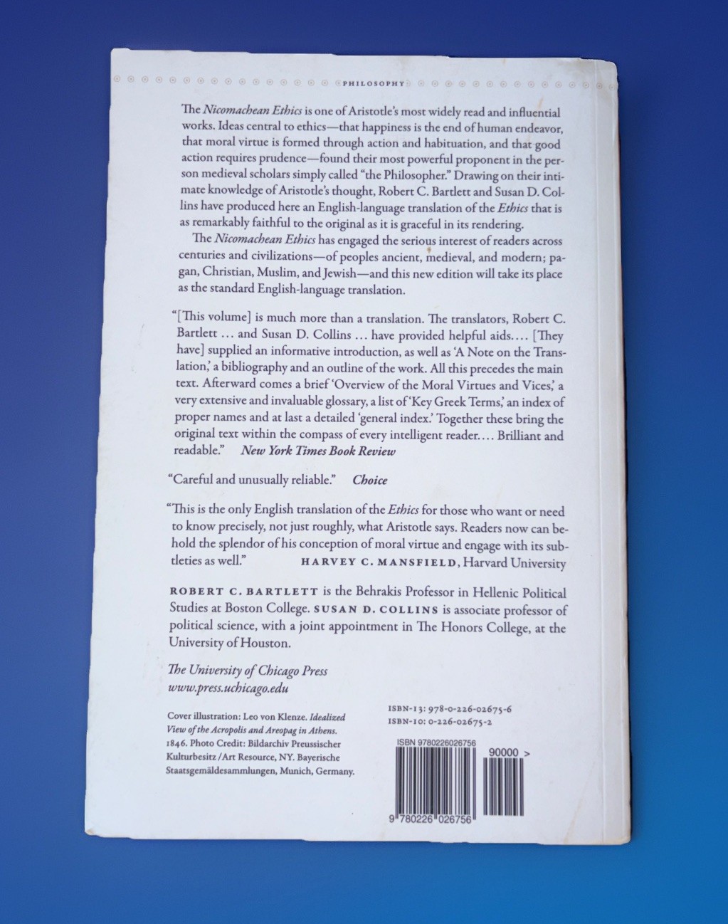 Aristotle’s Nichomachean Ethics – University Of Chicago Press PB 2011