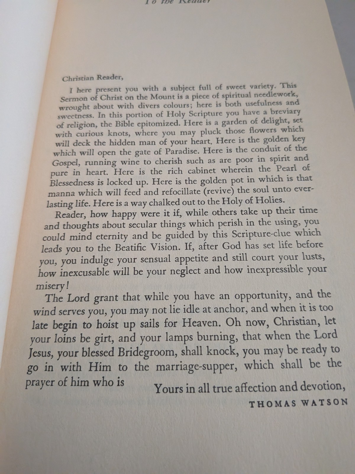 Beatitudes by Thomas Watson (1989, Trade Paperback) Banner of Truth, Good