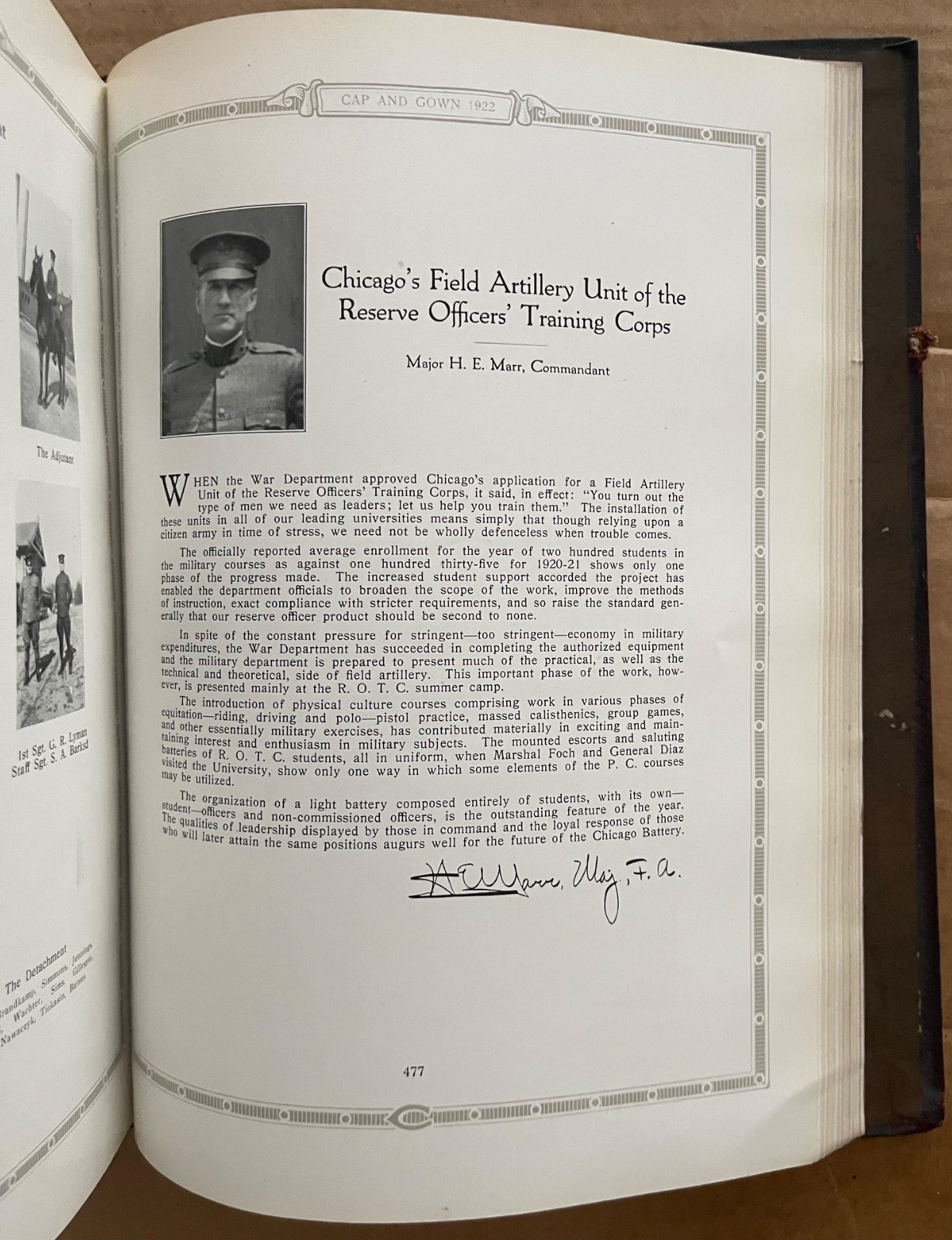 1922 UNIVERSITY OF CHICAGO COLLEGE YEARBOOK, THE CAP AND GOWN, CHICAGO, IL