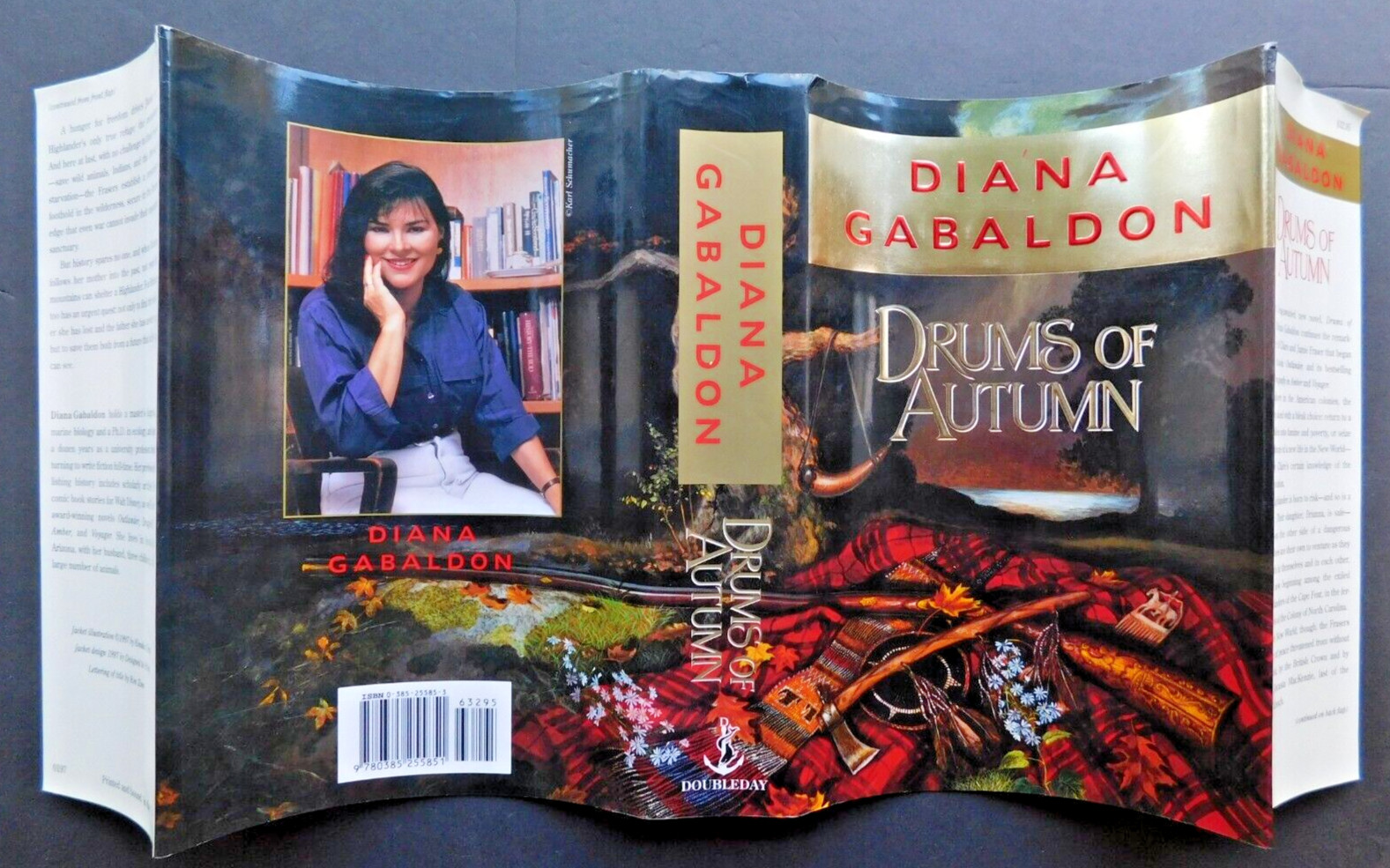 *SIGNED* 1st edition DIANA GABALDON 880 pages Hardcover 1997 DRUMS OF AUTUMN
