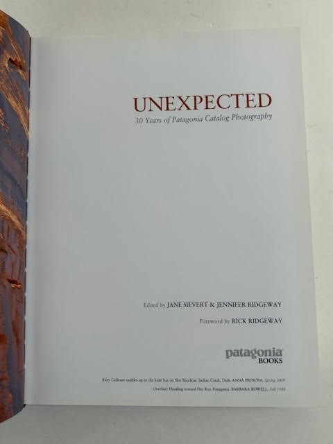 Unexpected 30 Years of Patagonia Catalog Photography, Sievert & Ridgeway, HC, VG