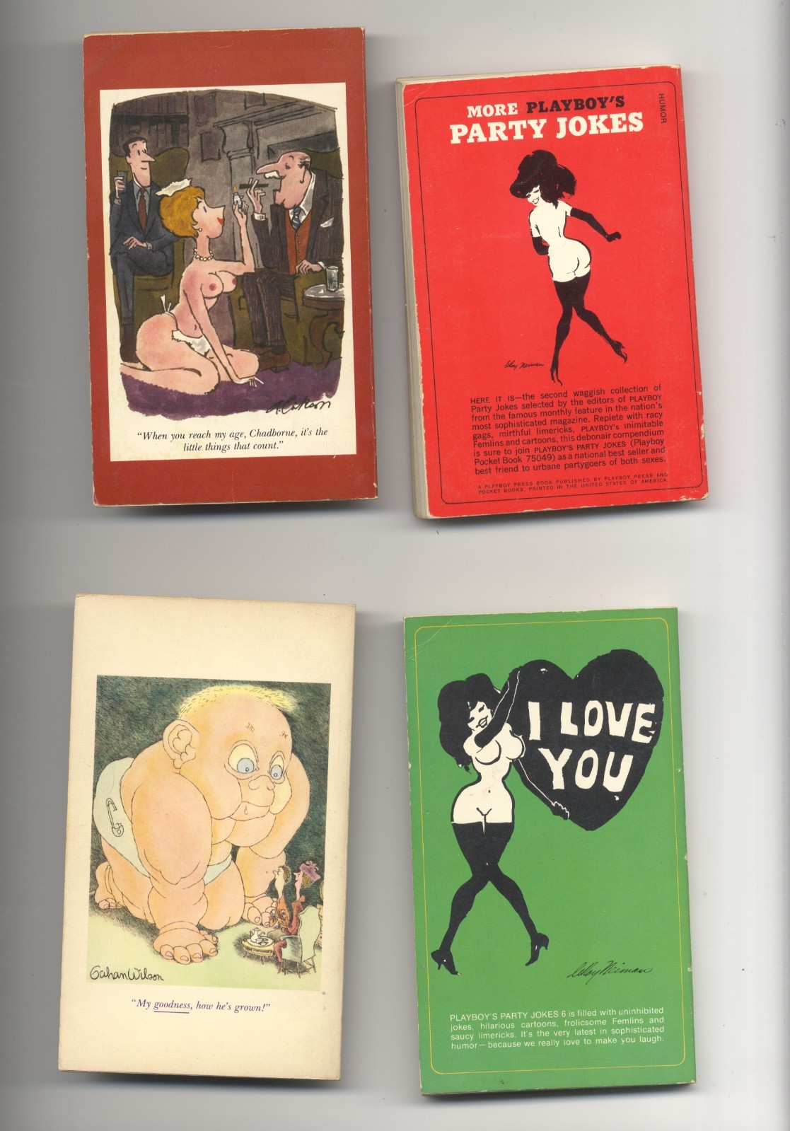 Playboy Cartoon Paperback Lot (party jokes and misc)