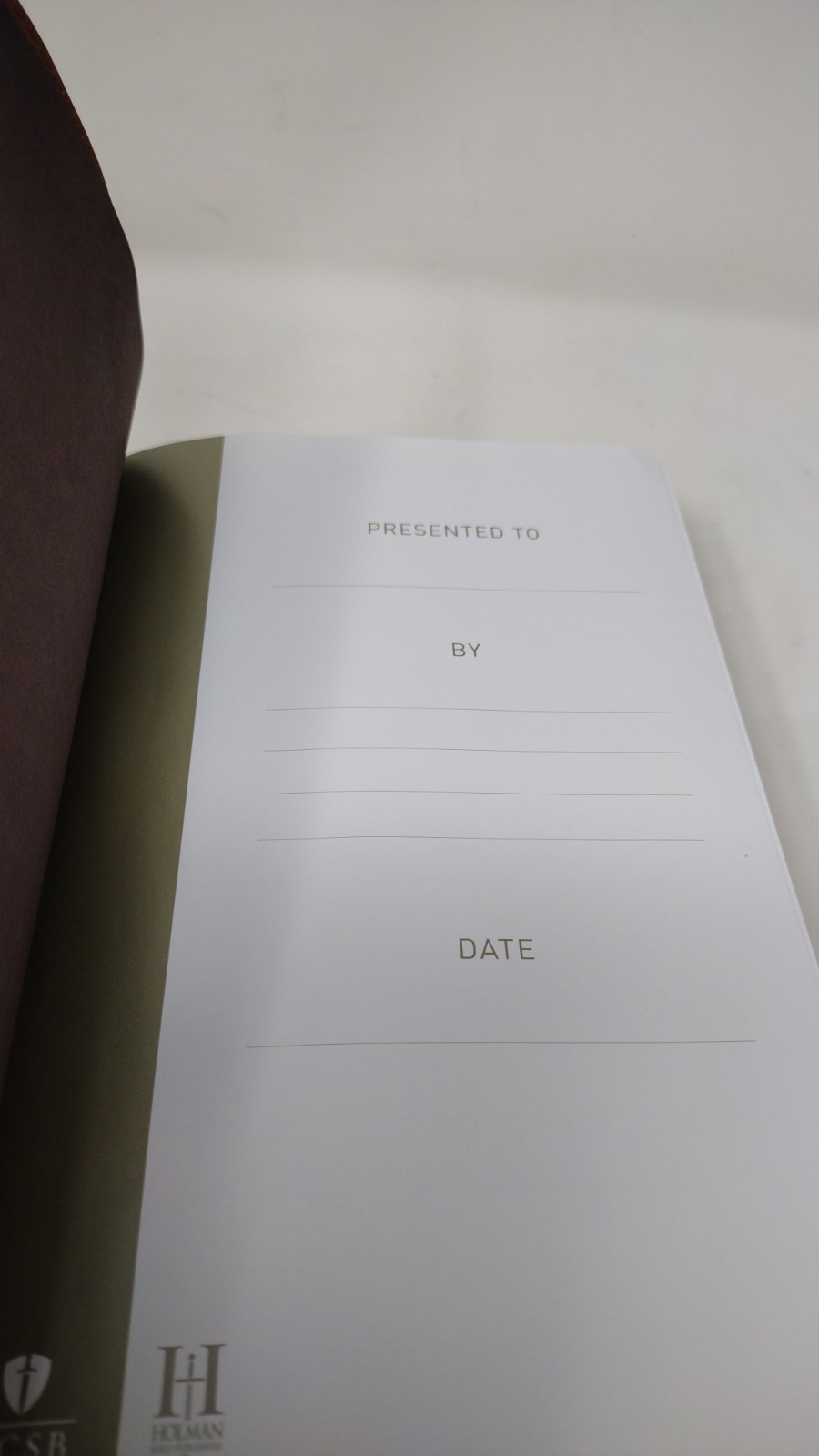 HCSB Ultrathin Reference Bible, Dark Brown/Brown Simulated Leather (no boxed)