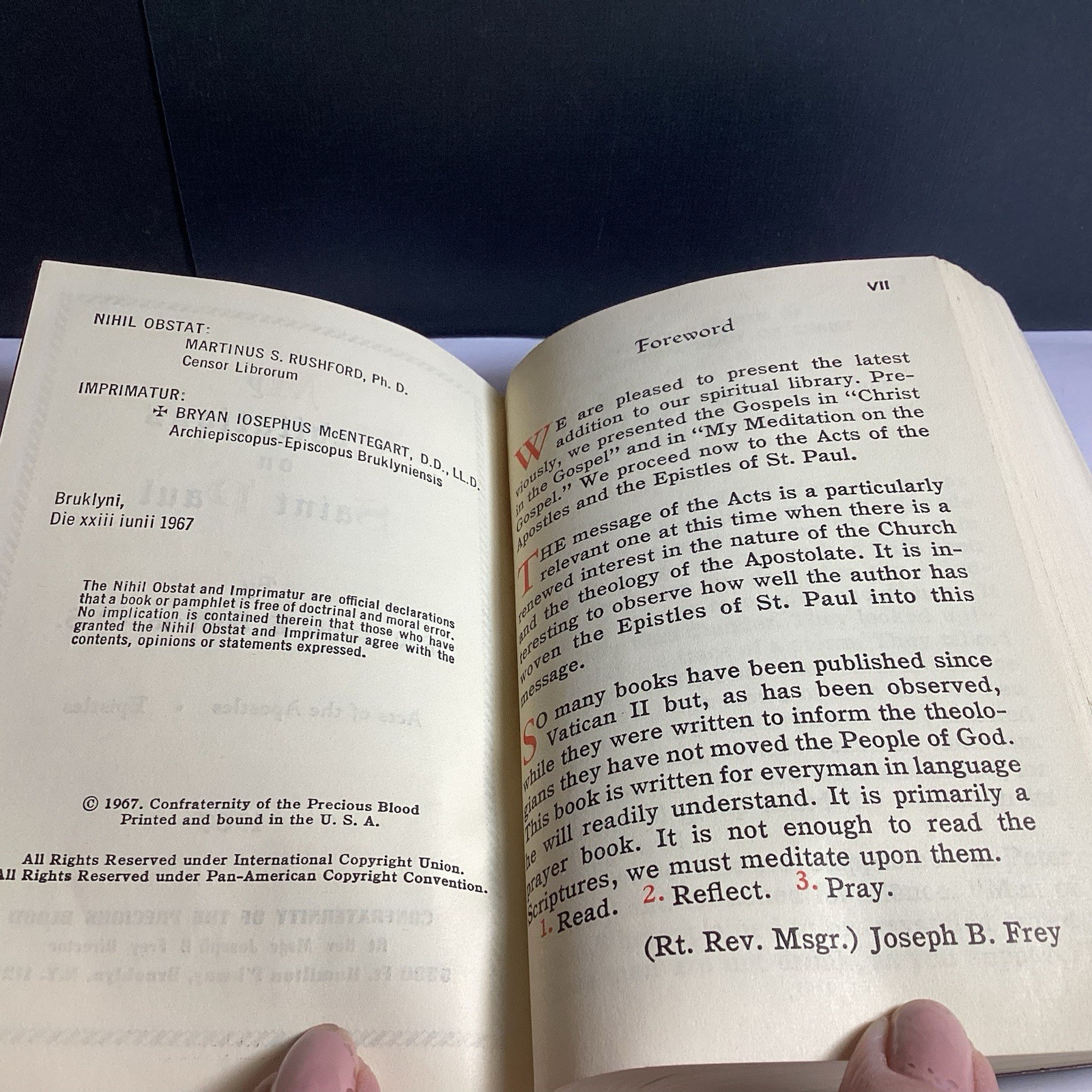 My Meditations on Saint Paul by James E. Sullivan (1967, Leatherette Paperback)
