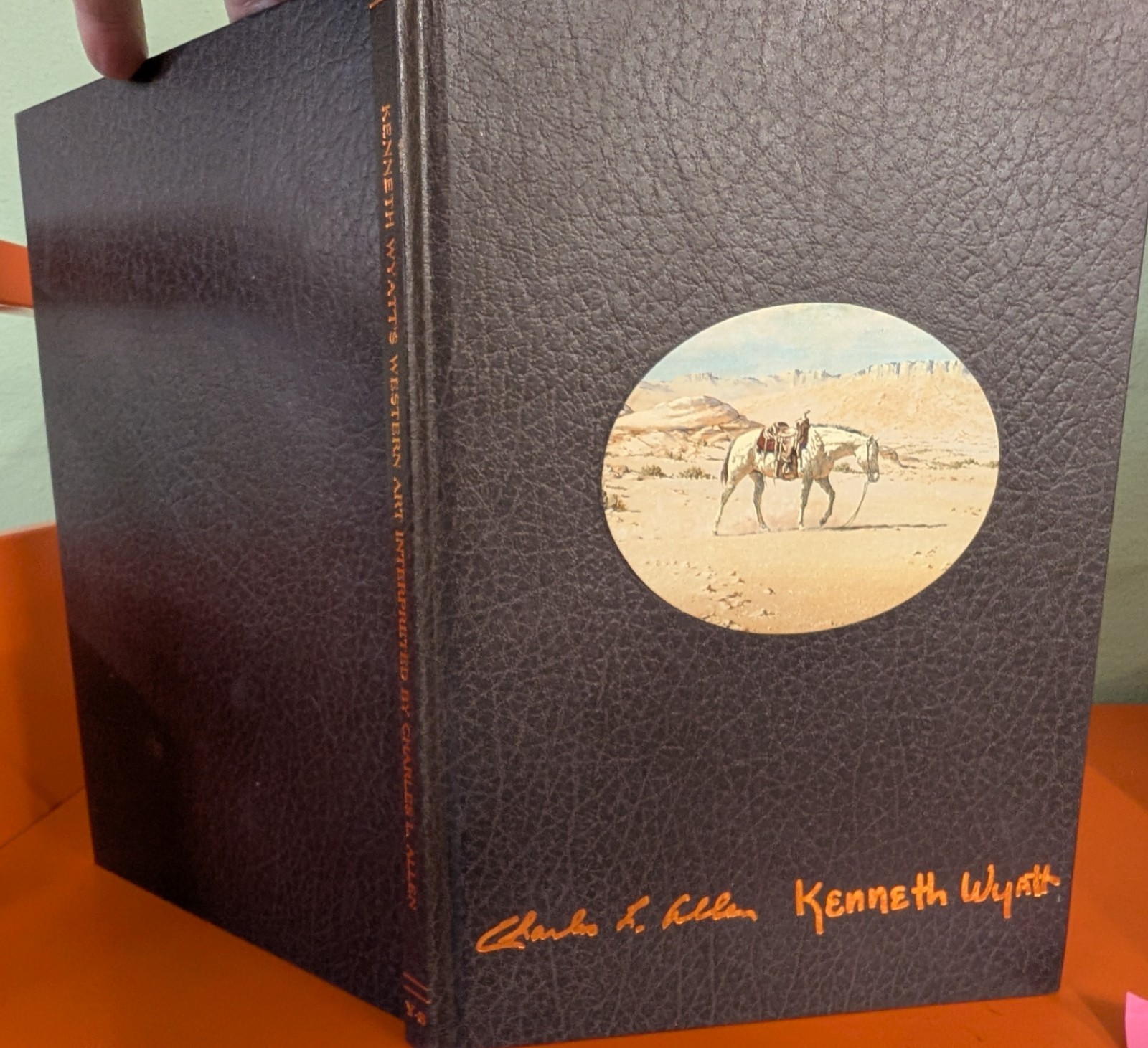 Kenneth Wyatt’s Western Art Interpreted by Charls L Allen 2x singed HB VF 250729