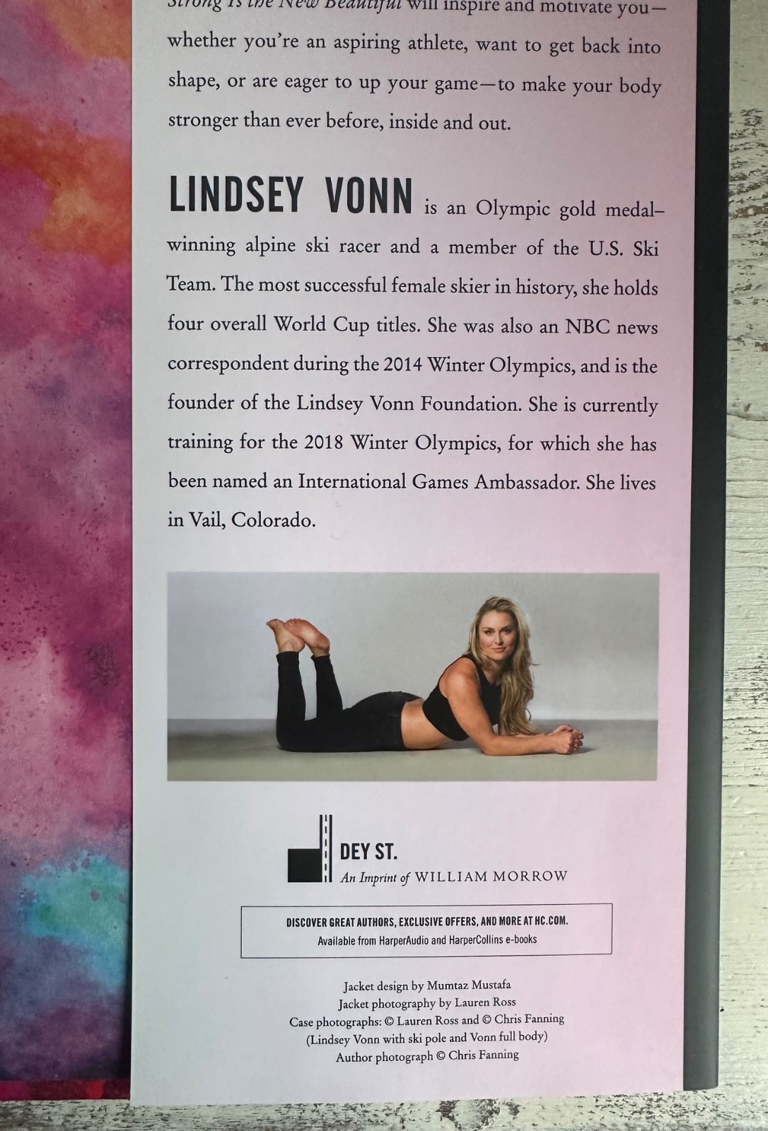 LINDSEY VONN Signed Autographed Book STRONG is the New Beautiful 1st Ed HC Ski