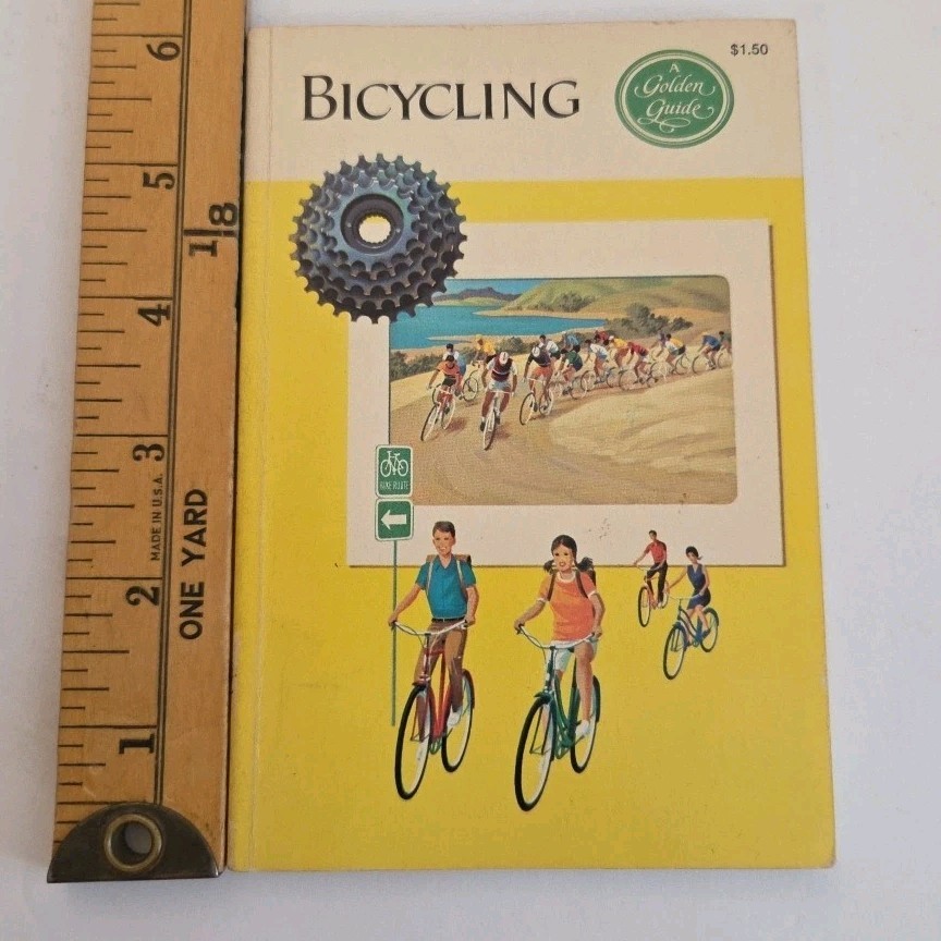 Bicycling: A Golden Guide Book PB ~1972 Small Golden Press 🚲 1st Print