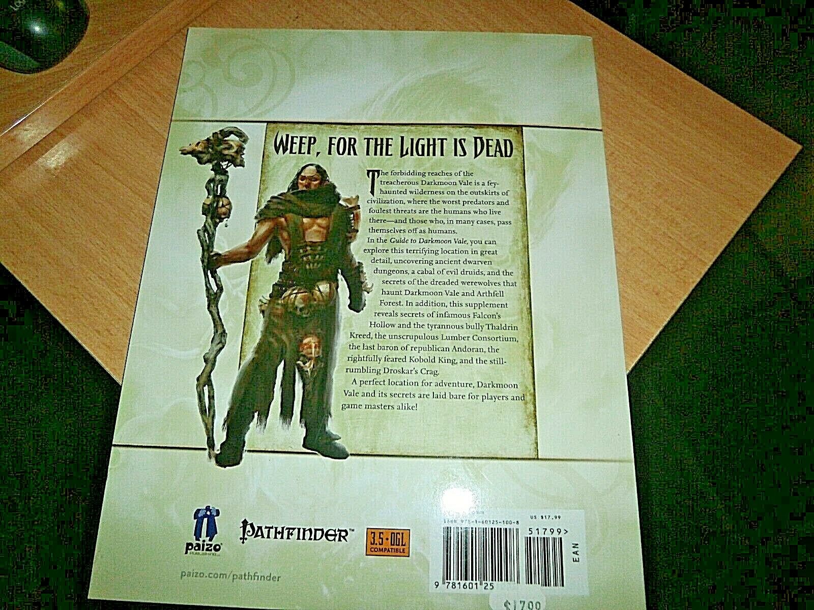 PATHFINDER CHRONICLES GUIDE TO DARKMOON VALE (PATHFINDER By Paizo Staff **NEW**