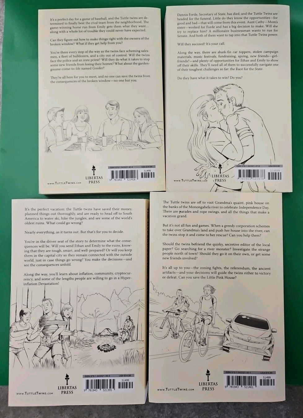 The Tuttle Twins Choose Your Consequence Books 1 2 3 4 Paperback Connor Boyack