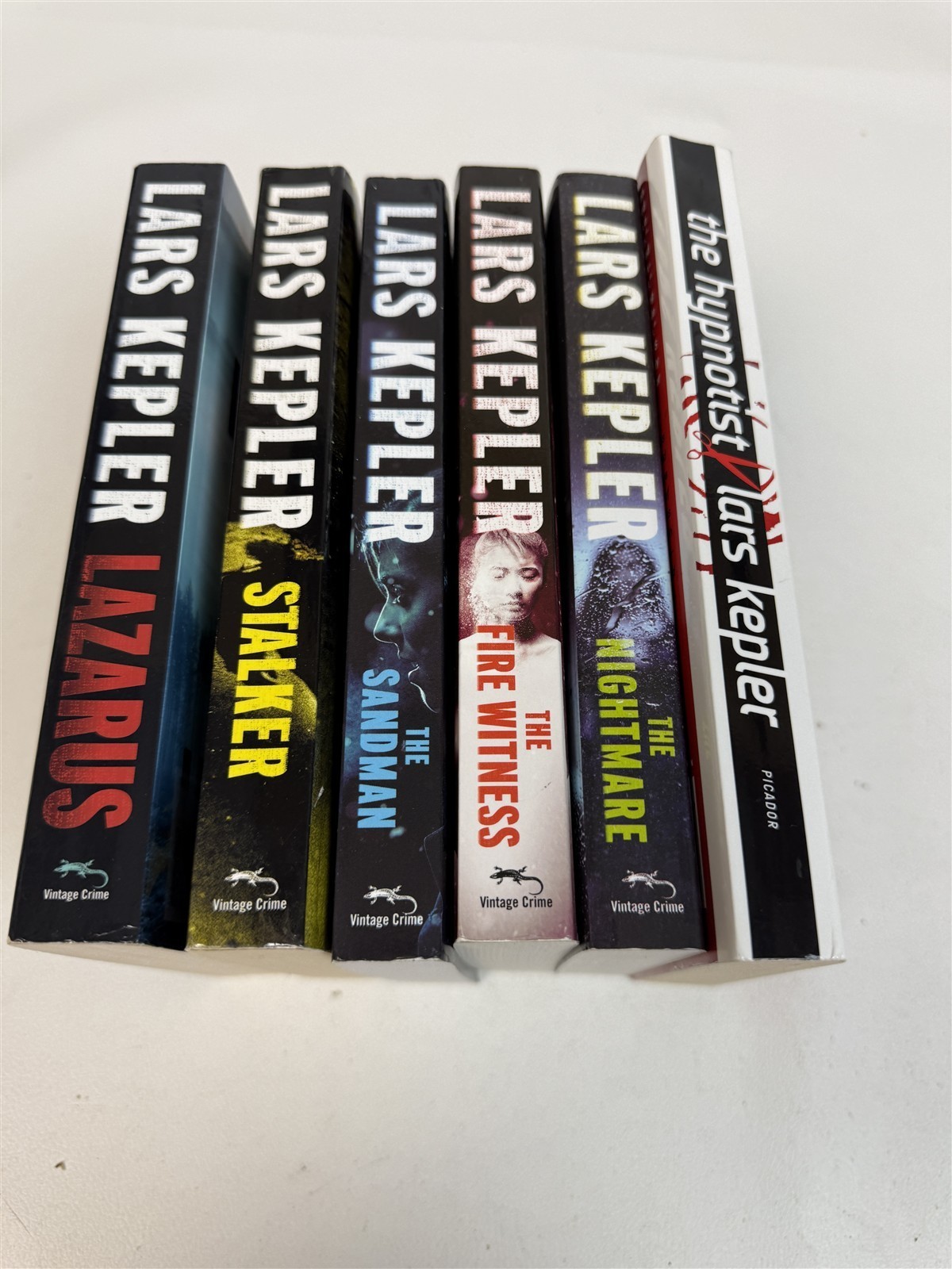 Lars Kepler Lot 6 Joona Linna Hypnotist Sandman Lazarus Stalker Fire Witness