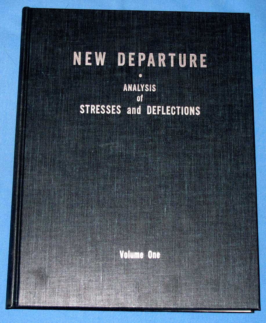 New Departure Analysis of Rolling Element Bearing Stresses & Deflections – 1946