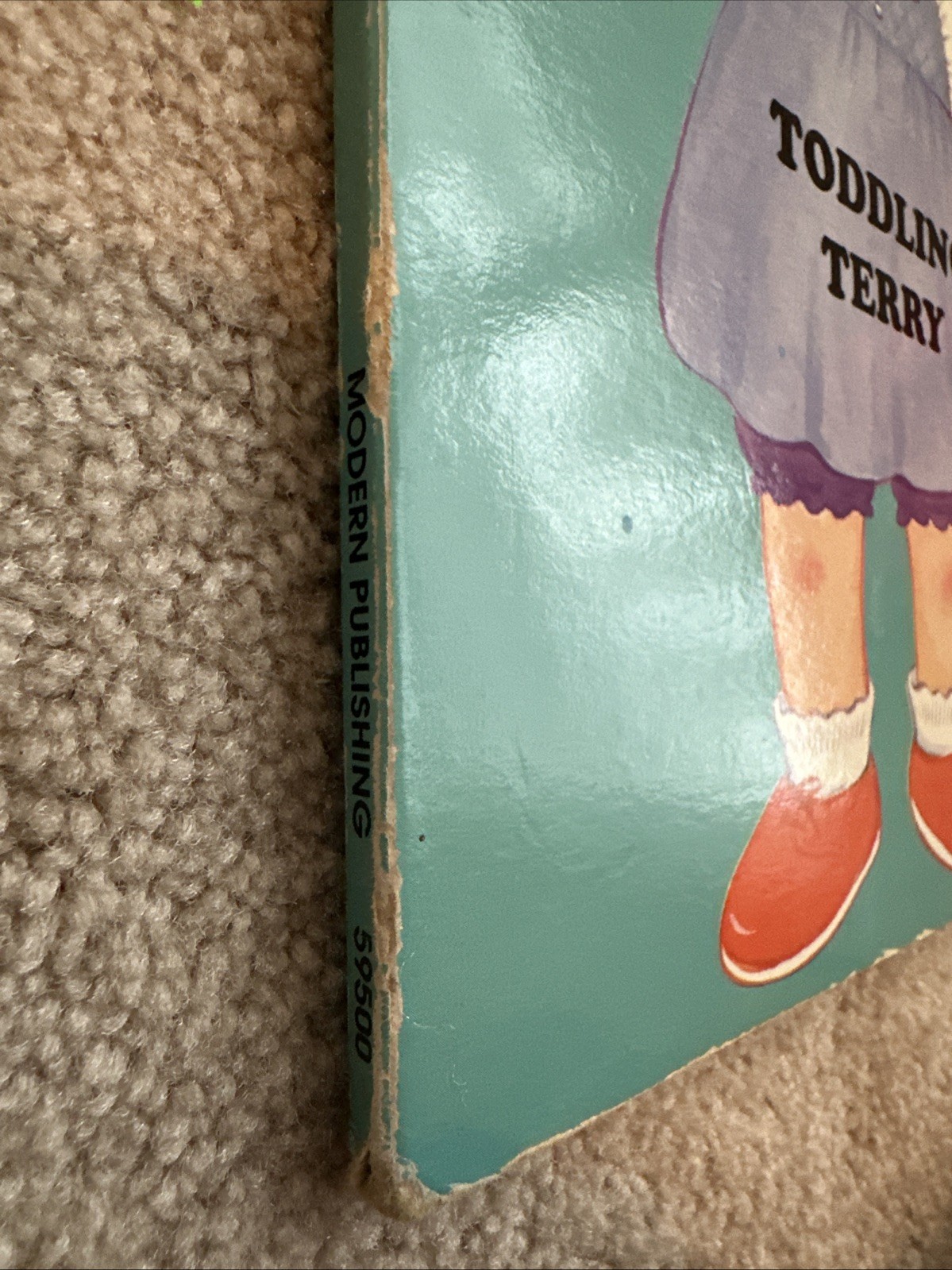 Vintage Baby Doll Preschool Board Book Toddling Terry – 1989
