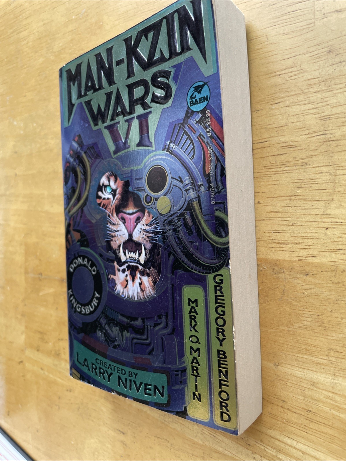 The Man-Kzin Wars 8 Book 2-7,9-10 Lot by Larry Niven Paperback Books