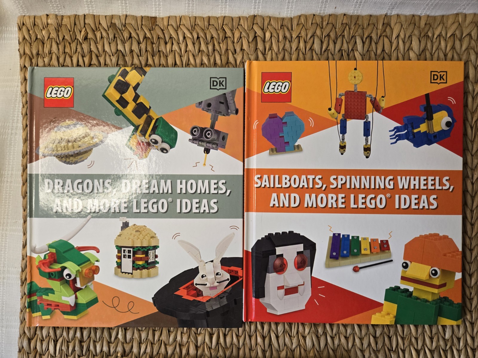 Lot of 7 DK Lego Bulding, Creating, Imagination Books Kids Beginners EUC