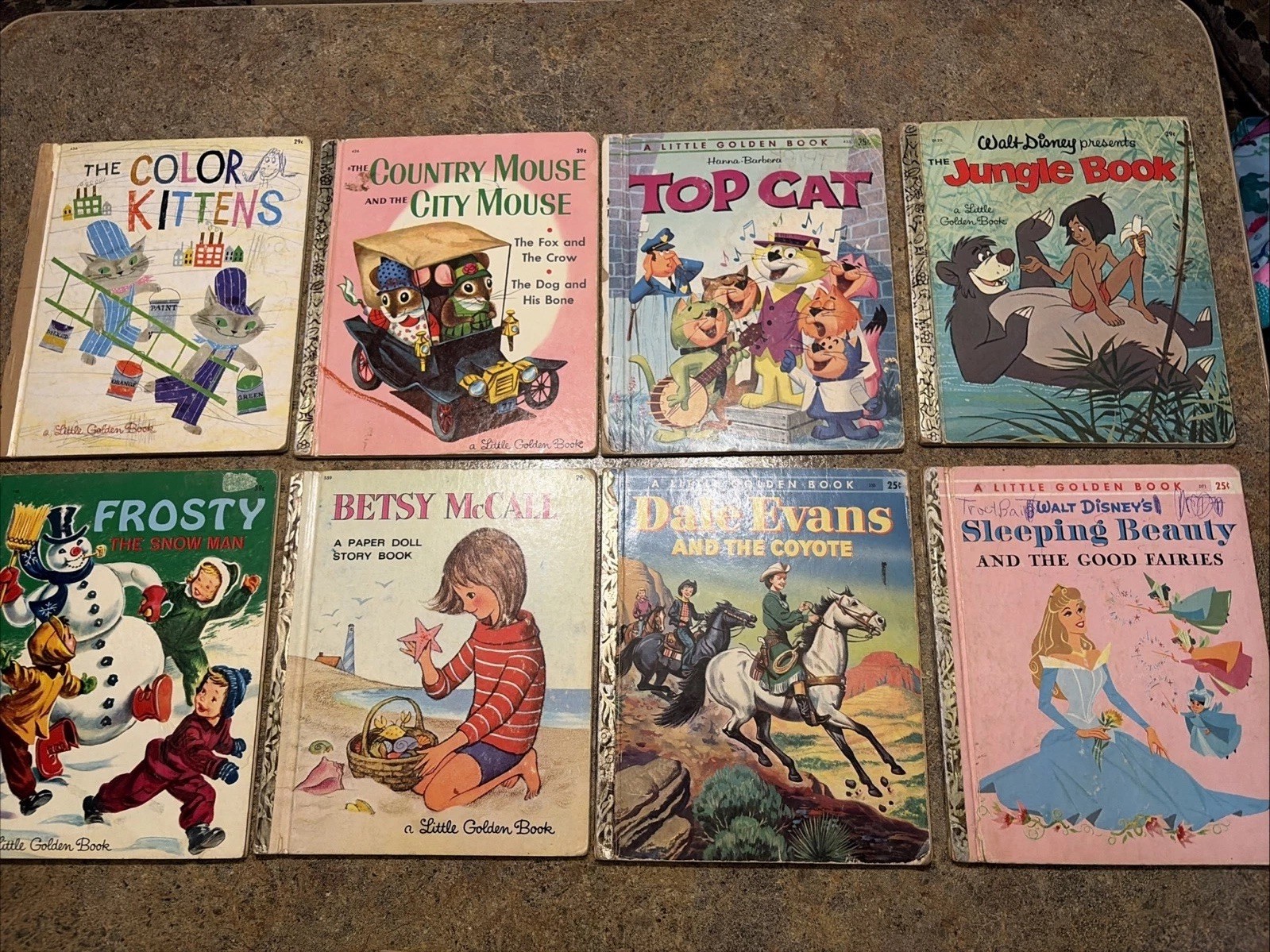 VTG LITTLE GOLDEN BOOKS LOT OF 8 Hardcover BOOKS