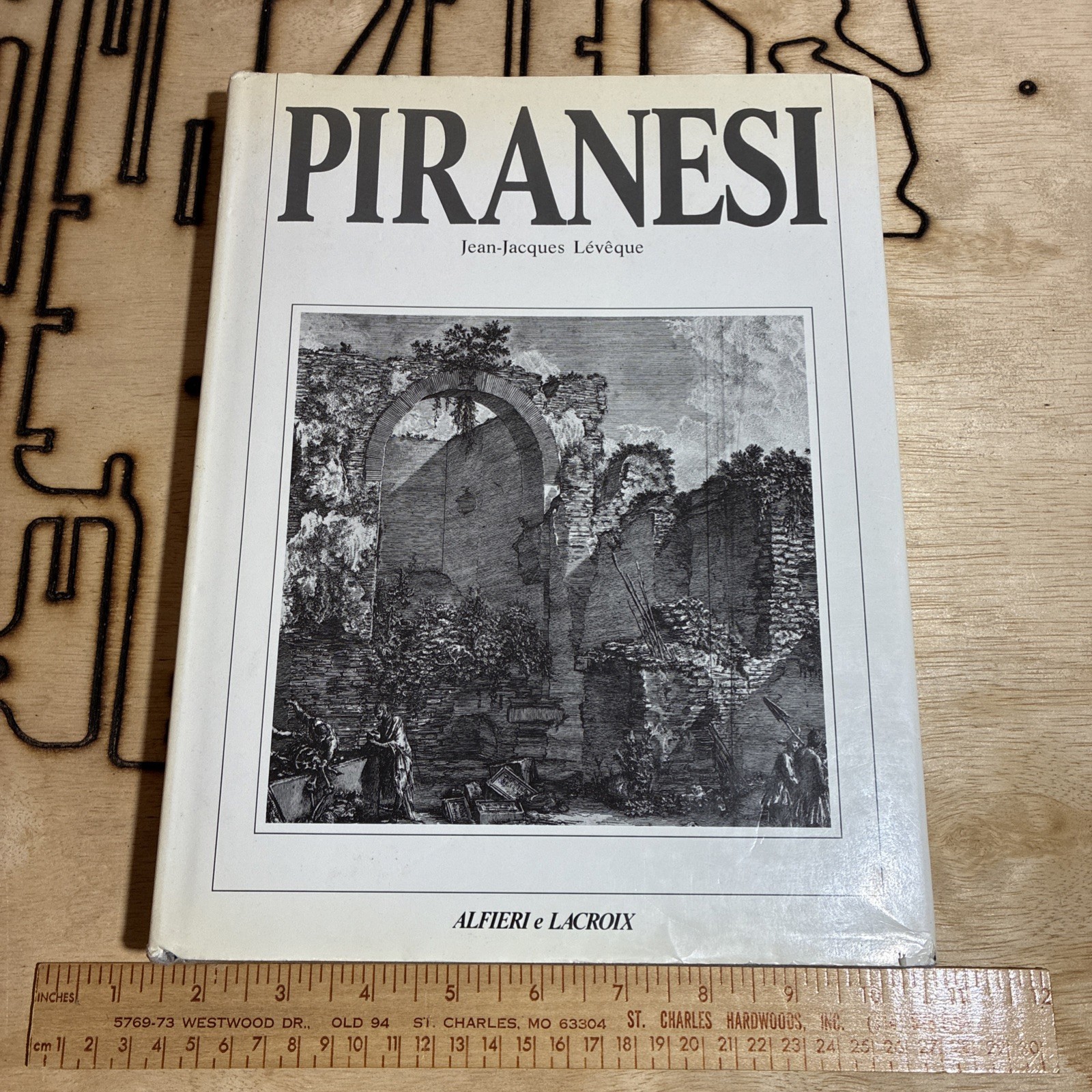 Vintage Piranesi Engraving Etching Book by Jean Jacques Leveque HCDJ Art Italian