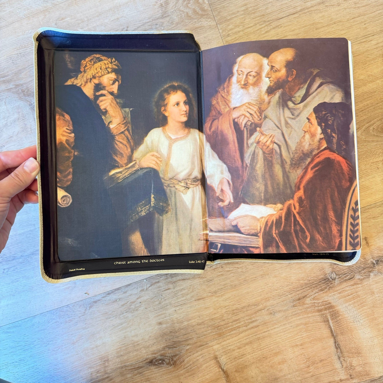1960 Holy Angels Edition Catholic Holy Bible White Illustrated Vintage Antique