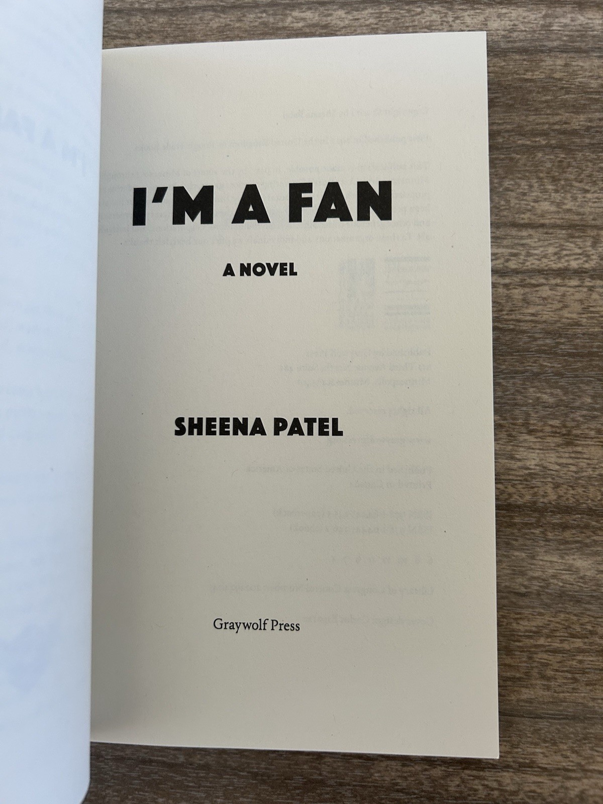 I’m a Fan: A Novel