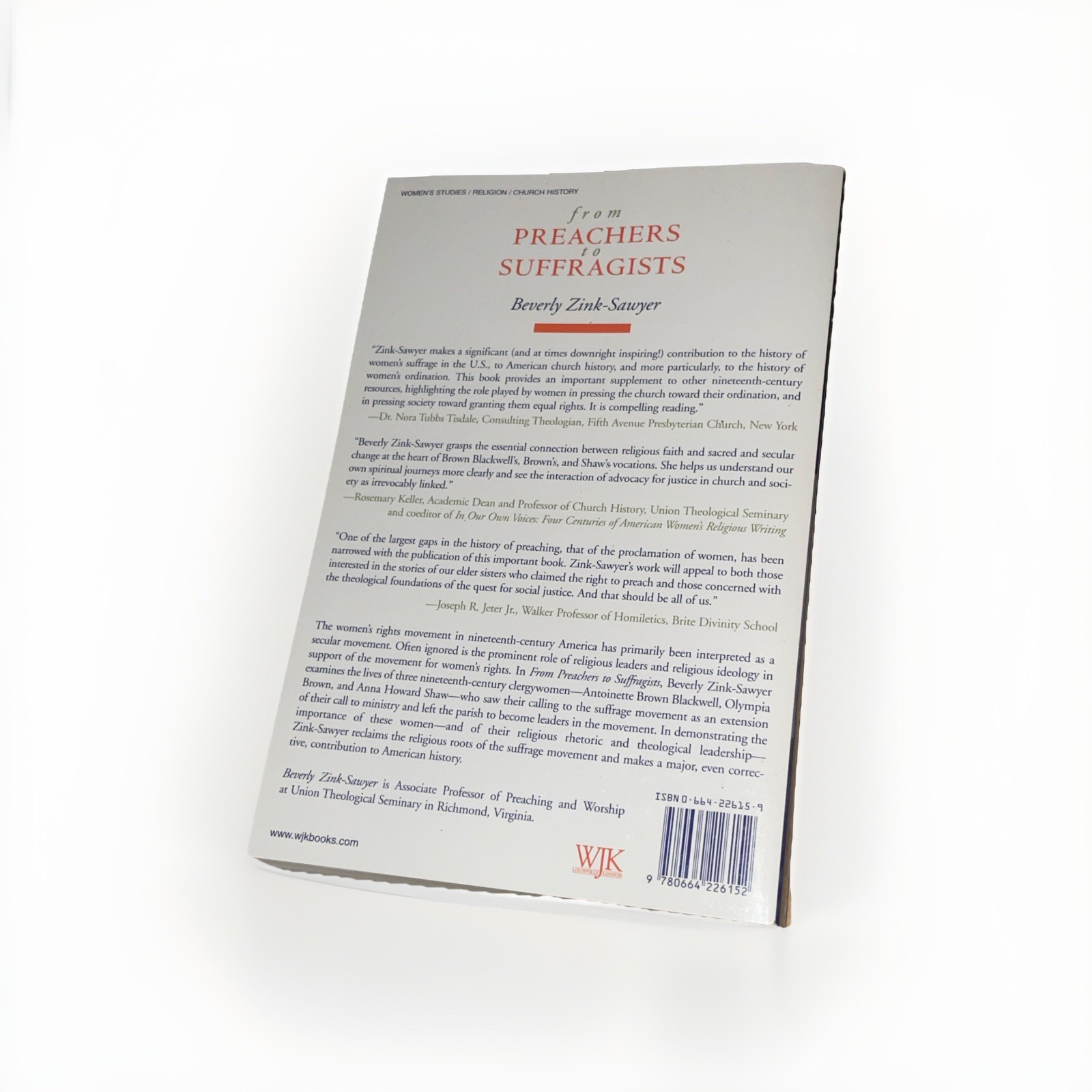 From Preachers to Suffragists: Woman’s Rights and Religious Conviction i .. NEW