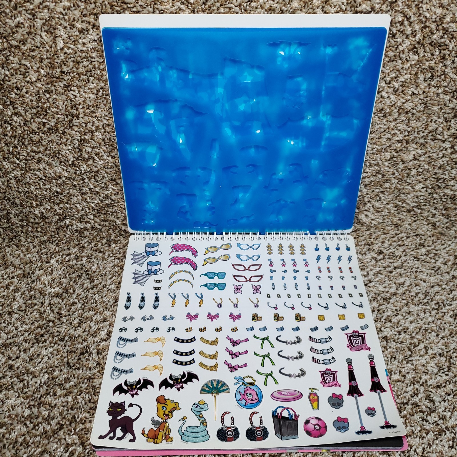 Monster High Monster Fashion Sketch Portfolio 34 Sketch Sheets Sticker Stencils