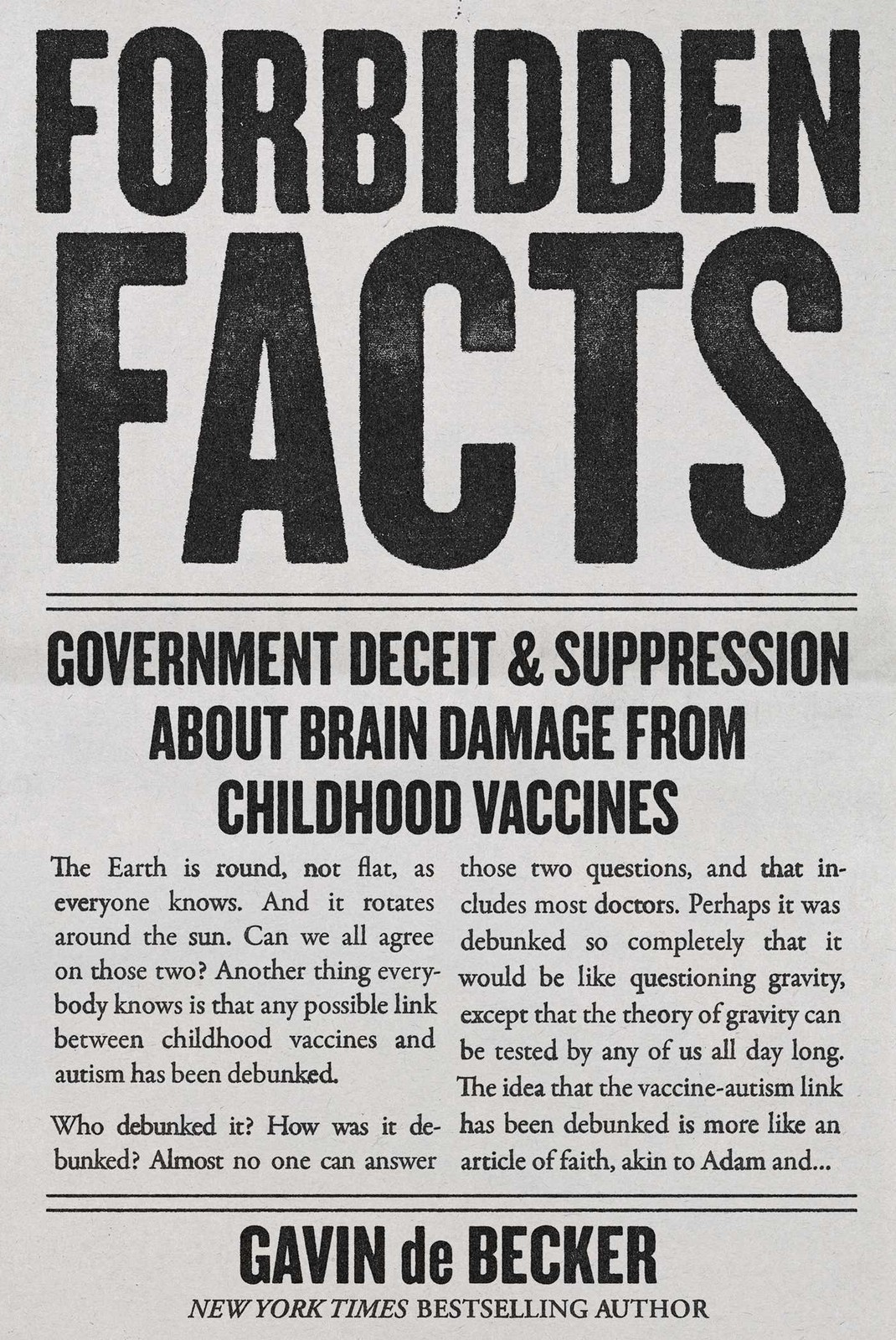 Forbidden Facts ~ Gavin De Becker ~ 9781510785953