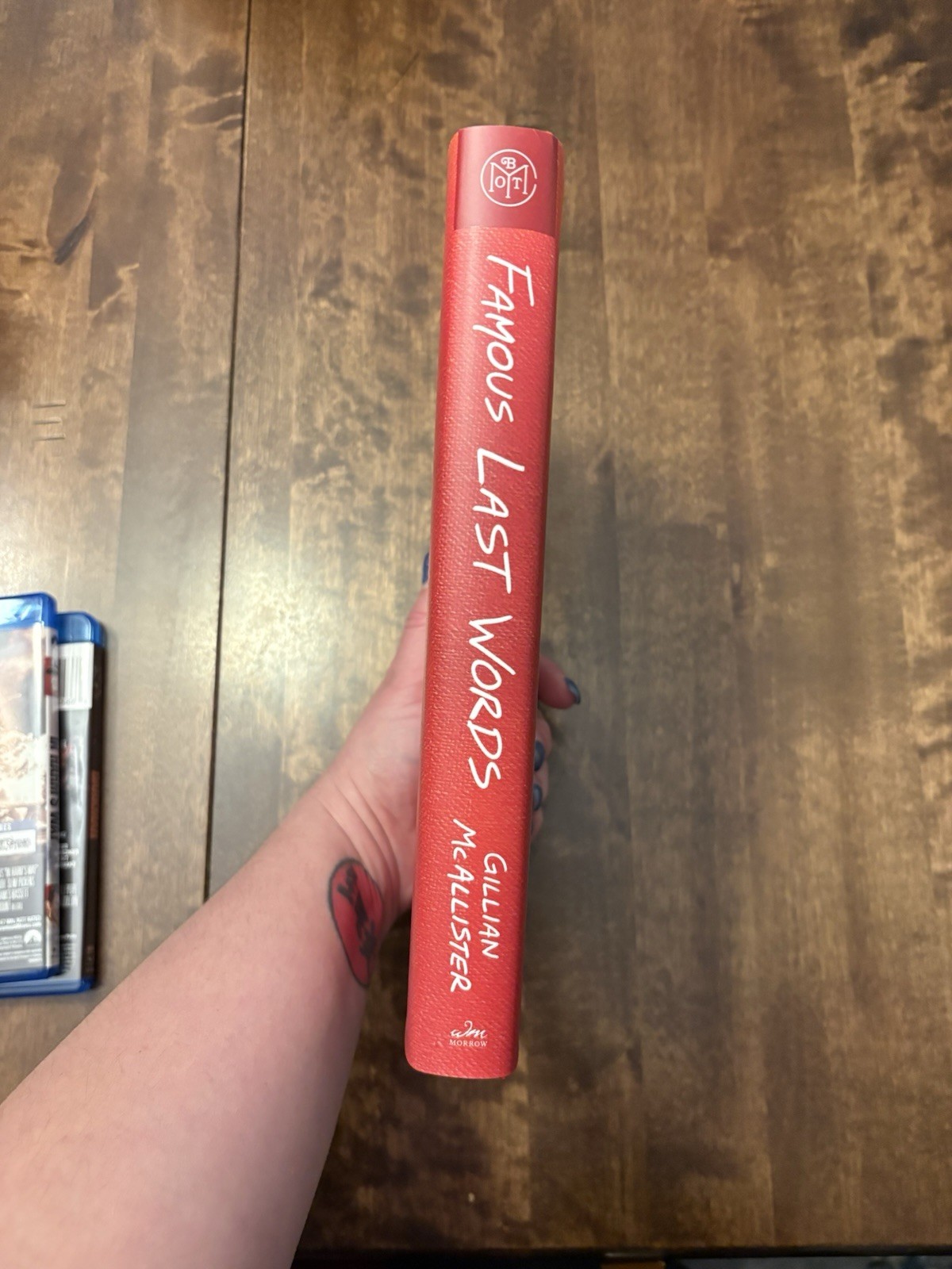 Gillian McAllister: Famous Last Words Hardcover, Morrow 2025, Thriller, BOTM