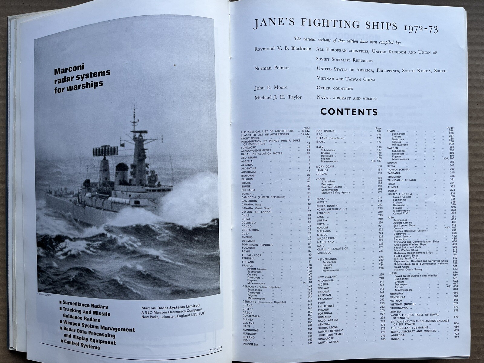 Jane’s Fighting Ships 1972-73 Seventy-Fifth Edition